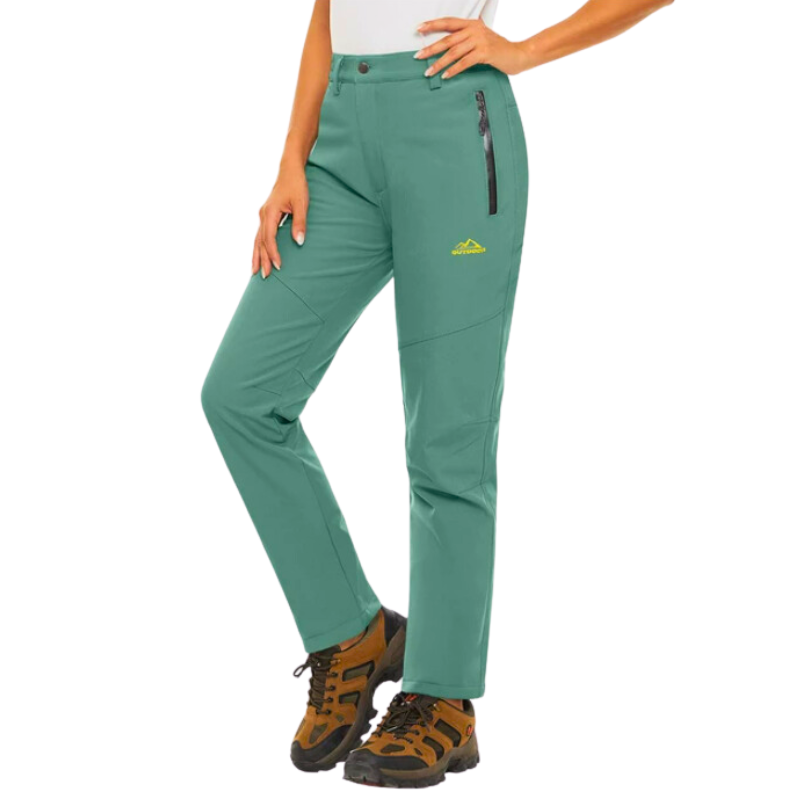 Buy Women's Waterproof Fleece Pants Fern Green / XS/6-8 Australia
