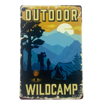 Buy Outdoor Wildcamp Rustic Tin Metal Sign Australia