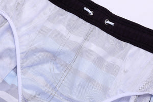 Men's board shorts with mesh lining.