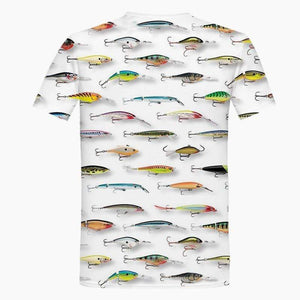Kids Bright Lure Fishing T-shirt