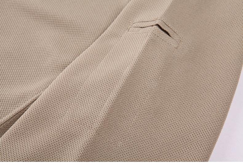 The rapid dry hiking shirt has a double pen pocket on the left sleeve.