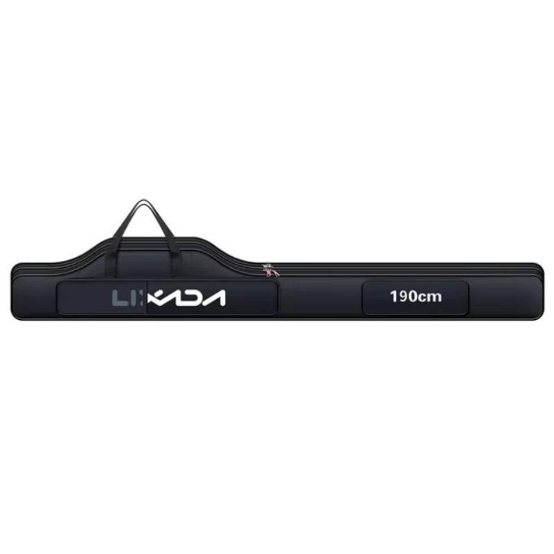 Black fishing rod carry case bag with 'LIXADA' branding and 190cm long on a white background.
