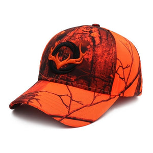 Orange hunting cap. 