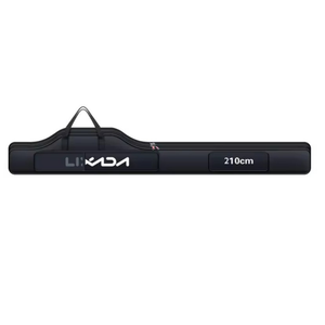 Long black fishing rod bag with 'LIXADA' branding and measurement '210cm' on a white background.