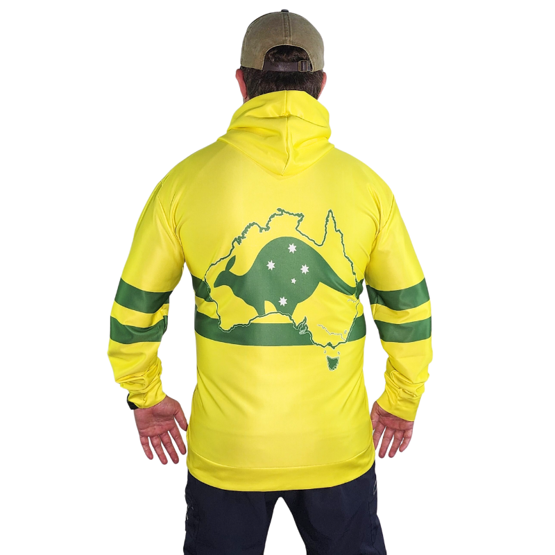 Green and gold hoodie on sale