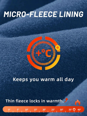 Miro fleece lining inside of a thermal shirt.