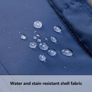 Water droplets on water-resistant fishing hat.