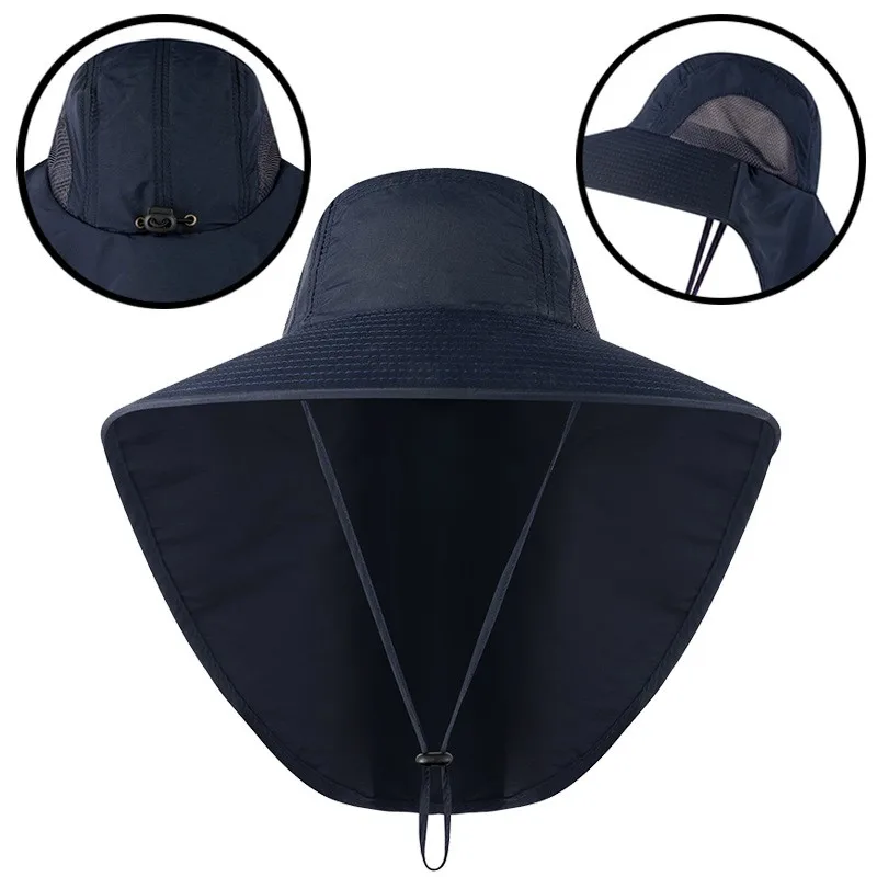 Wide Brim Fishing Hats With Neck Cover Guts Fishing Apparel