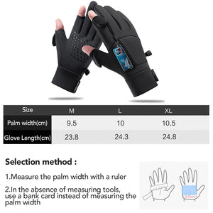 Men's gloves size chart and measurements. 