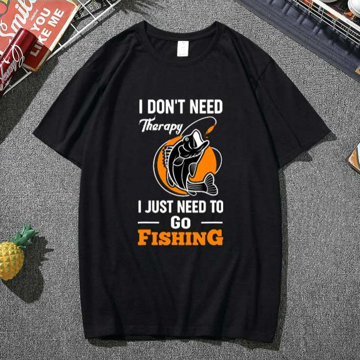 I Don't Need Therapy I just Need to Go Fishing T-Shirt – Guts Fishing  Apparel