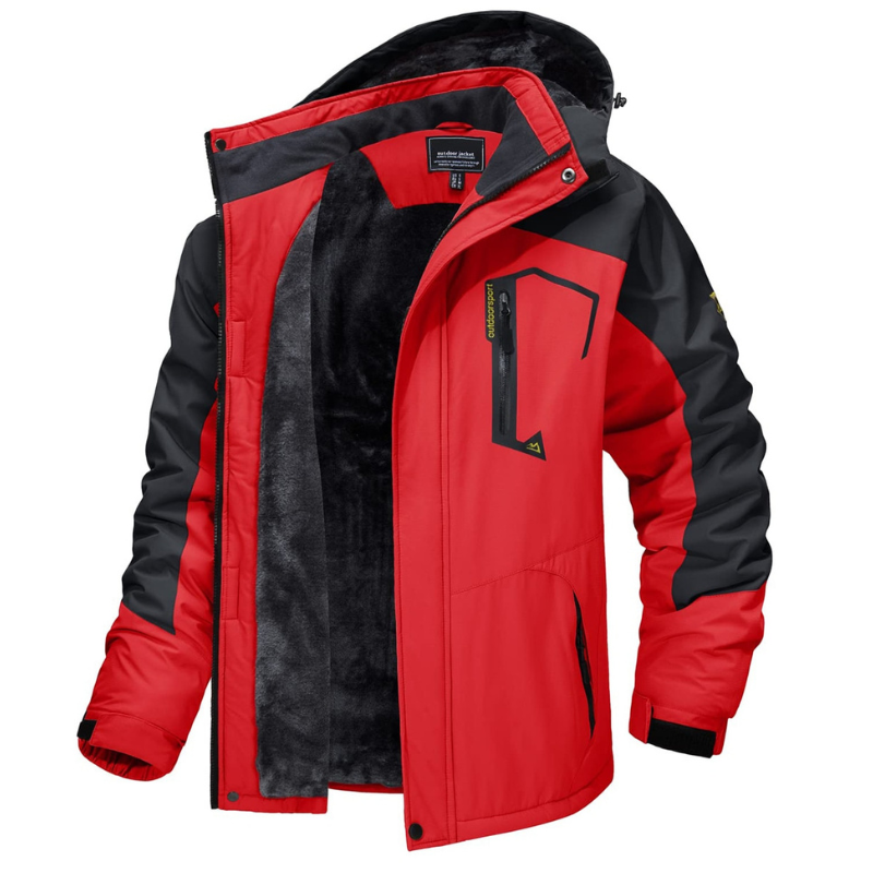 Buy Warm Waterproof Fleece Jackets Red / XS Australia