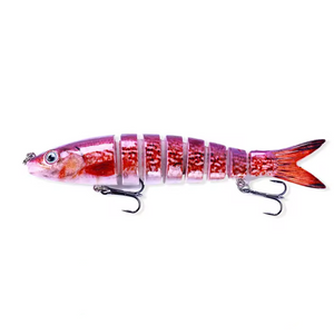 Bright red fishing lure. 