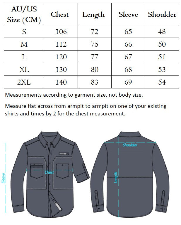 Lightweight Vented Fishing Shirt Long Sleeve Button Up Guts