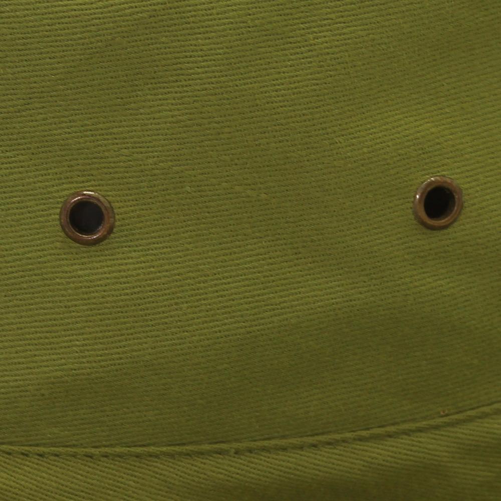 Air holes on green cork hat in Australia.