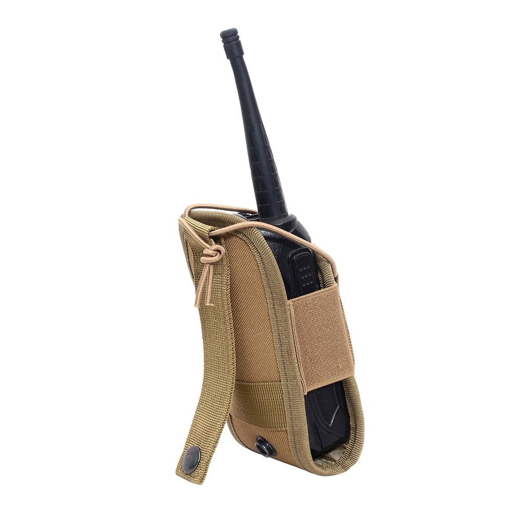 Buy the Walkie Talkie Holder from Guts Fishing Apparel. The pouch can be attached to your belt or backpack.