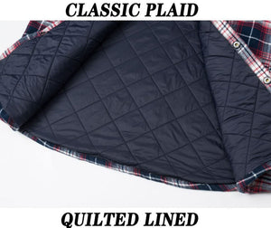 Comfortable quilted lining of a jacket.