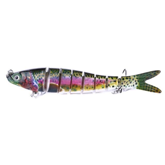 Buy 13.7 CM 8 Segment Swimbait Lure V2 13.7 CM 8 Segment Swimbait Lure Multicolour Guts Fishing Apparel Australia