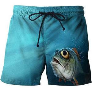 3D Fishing Shorts Big Eye Guts Fishing Apparel