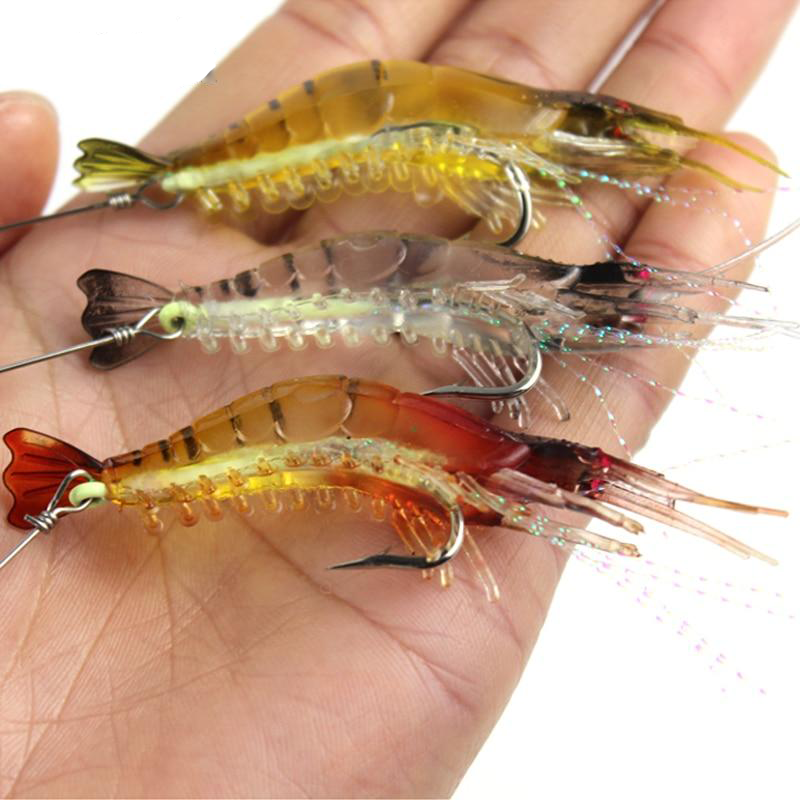 Buy shrimp and prawn lures online at Guts Fishing Apparel. 3 pack of soft plastic lures.