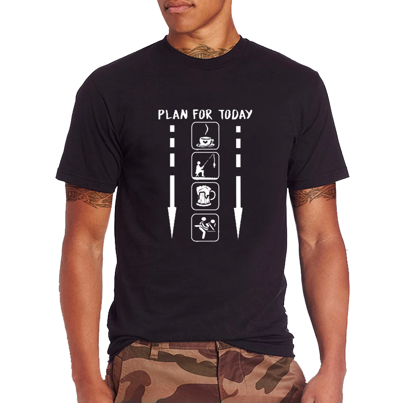 Plan For Today T-Shirt Guts Fishing Apparel 