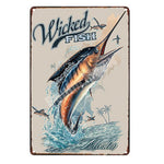 Buy Wicked Fish Marlin Tin Metal Sign Guts Fishing Apparel Australia