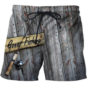 Gone fishing shorts. Lightweight men's shorts for fishing.
