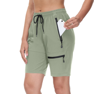 Women's shorts with zipper 2025 pockets