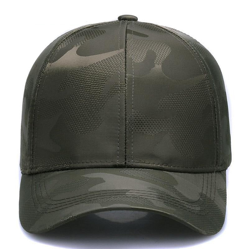 Green Camoflaguge cap for men. Airhole design.