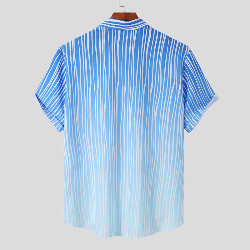 Blue Strip Beach Shirt