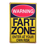 Buy Fart Zone Tin Metal Sign Fart Zone Tin Metal Sign | Man Cave Gift Guts Fishing Apparel  Australia