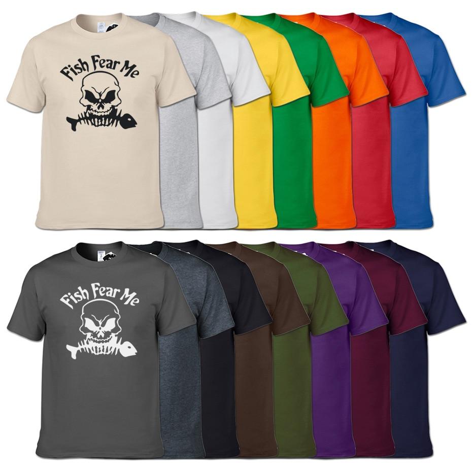 Fishing t-shirts available in multiple colours. 