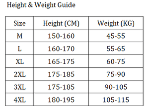 Hunting t-shirt size guide. Large fitting.