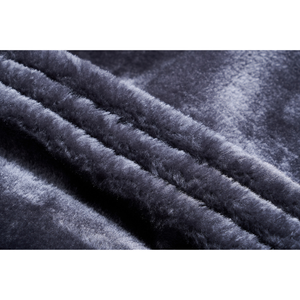 Grey fleece lining inside the women's warm waterproof jacket.