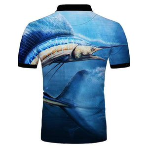 Buy Sailfish Polo Shirt Sailfish Printed On A Men's Polo Shirt Guts Fishing Apparel Australia