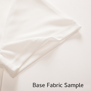 Bird eye weave fabric sample. White.