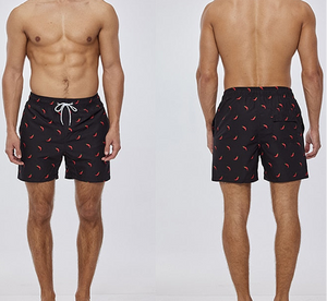 Red and black quick dry boardshorts for men. Buy online today at Guts Fishing Apparel.