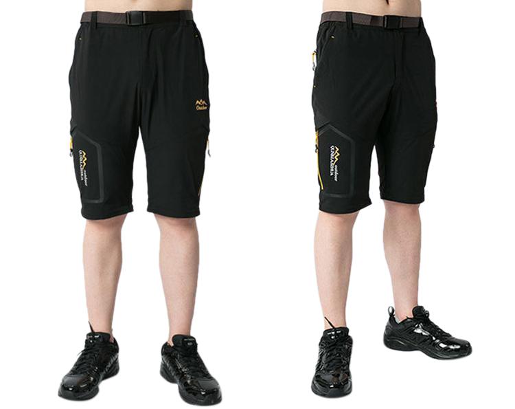 Mountainskin zip-off pants in black colour 