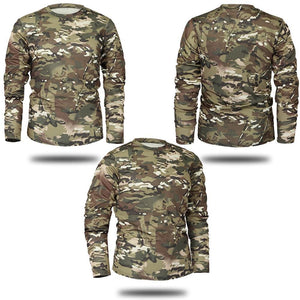 Camouflage long sleeve t-shirts. 