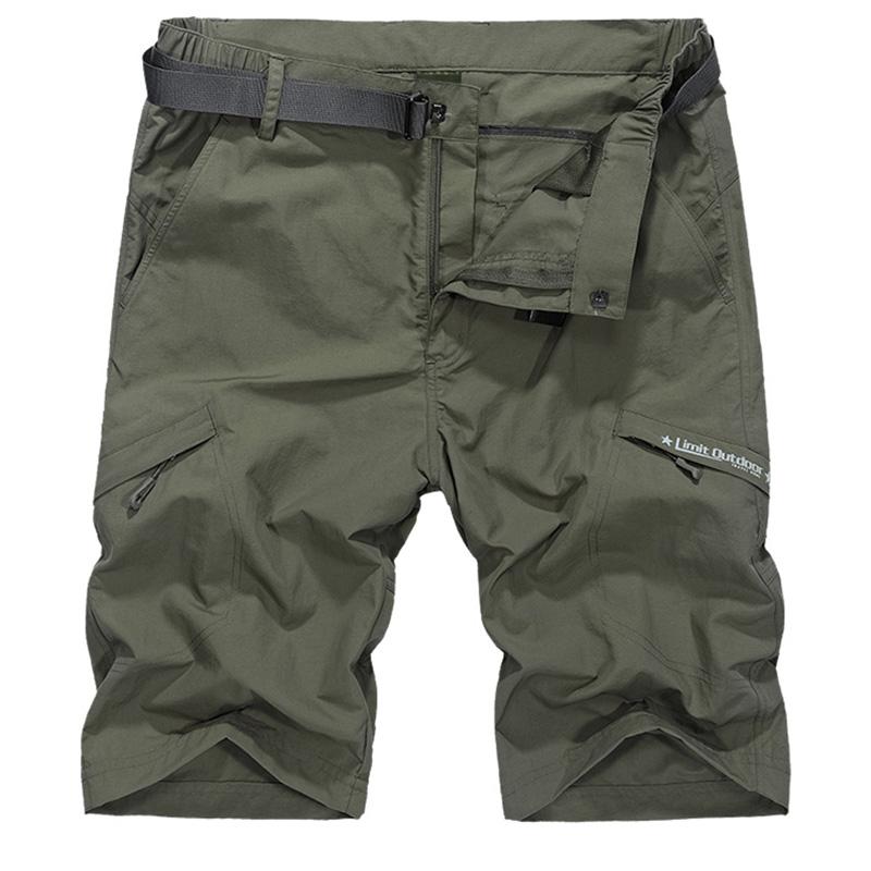 Guts Fishing Apparel - green quick dry hiking shorts with zip pockets.