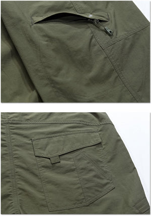The Trailwalker hiking shorts pocket design. 
