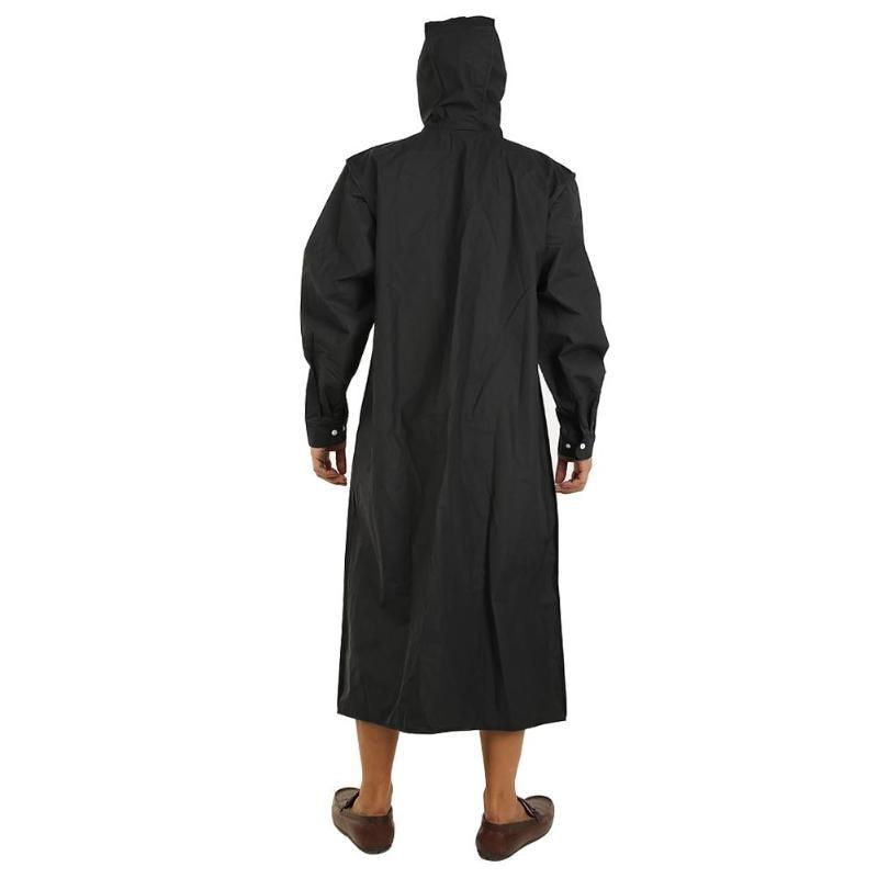 men's back raincoat with hood made from EVA material