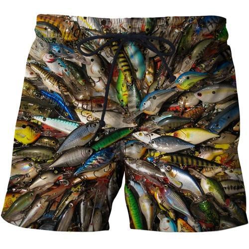 Men's Fishing Shorts With Lures – Guts Fishing Apparel