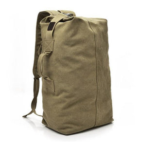 Men's Military Canvas Backpacks Multi-purpose Bucket Travel Bag Large Shoulder Bags Men Army Tourist Foldable Hand Bag XA1934C