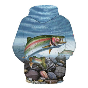 Guts Fishing Apparel - Rainbow Trout Fishing Hooded Sweatshirt